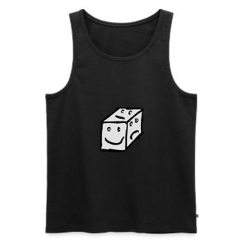 Würfel - Männer Premium Bio Tank Top - Schwarz - Vorne - AI Model Male 178 light (178cm)