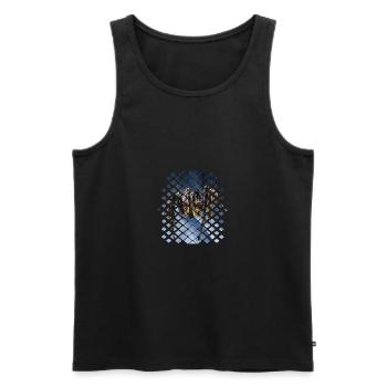 Spinne - Männer Premium Bio Tank Top - Schwarz - Vorne - Michal (187cm)