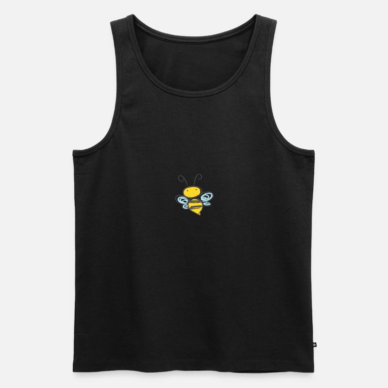 Biene - Männer Premium Bio Tank Top - Schwarz