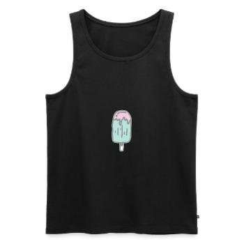 Eis am Stil - Männer Premium Bio Tank Top - Schwarz - Vorne - AI Model Male 178 light (178cm)