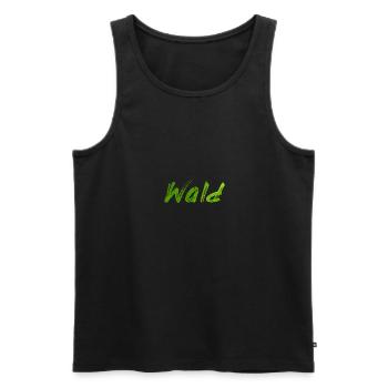 Forest - Men's Premium Organic Tank Top - black - Front - AI Model Male 178 light (178cm)
