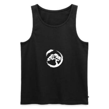 bonsai tree - Men's Premium Organic Tank Top - black - Front - Michal (187cm)