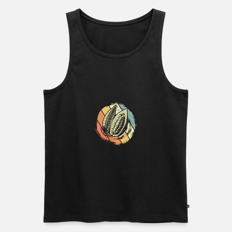 Schokolade - Männer Premium Bio Tank Top - Schwarz