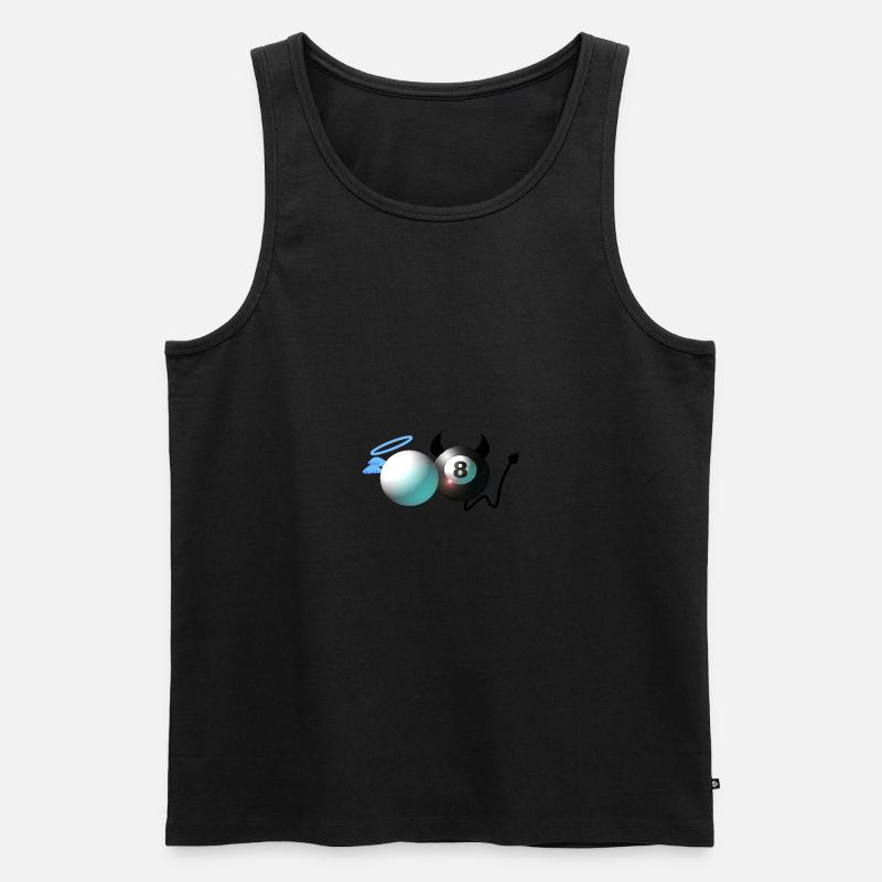 Billardkugeln - Männer Premium Bio Tank Top - Schwarz