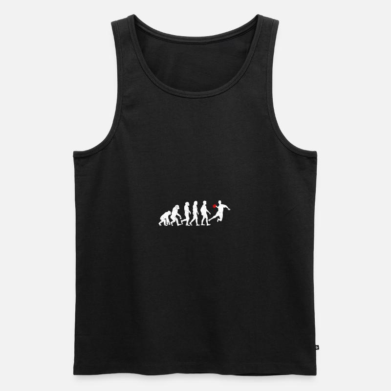 Evolution Handball - Männer Premium Bio Tank Top - Schwarz