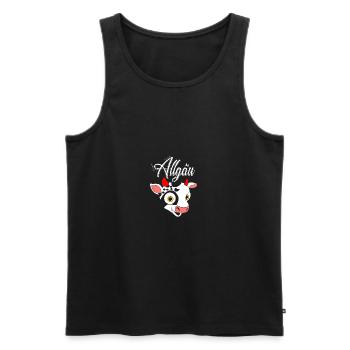 Allgäu - Männer Premium Bio Tank Top - Schwarz - Vorne - Michal (187cm)