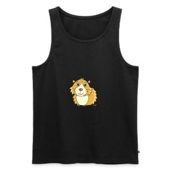 Guinea pig - Men's Premium Organic Tank Top - black - Front - AI Model Male 178 light (178cm)