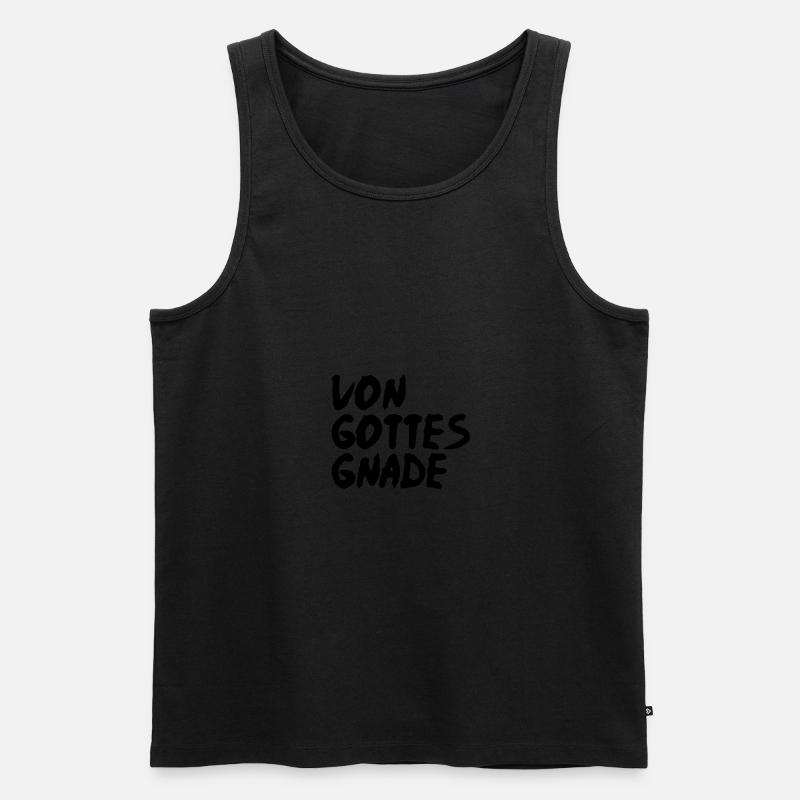 Gnade - Männer Premium Bio Tank Top - Schwarz