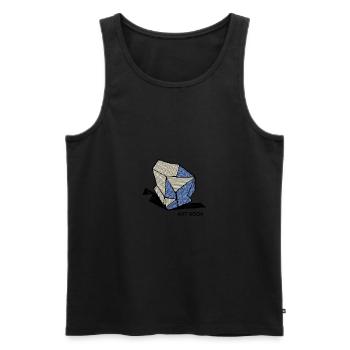 ART ROCK No 1 color - Men's Premium Organic Tank Top - black - Front - AI Model Male 178 light (178cm)