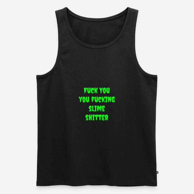 Schleimscheisser Nr.2 - Männer Premium Bio Tank Top - Schwarz