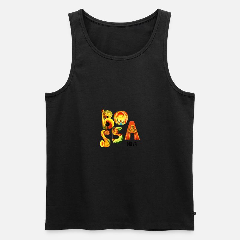 Bossa Nova - Männer Premium Bio Tank Top - Schwarz