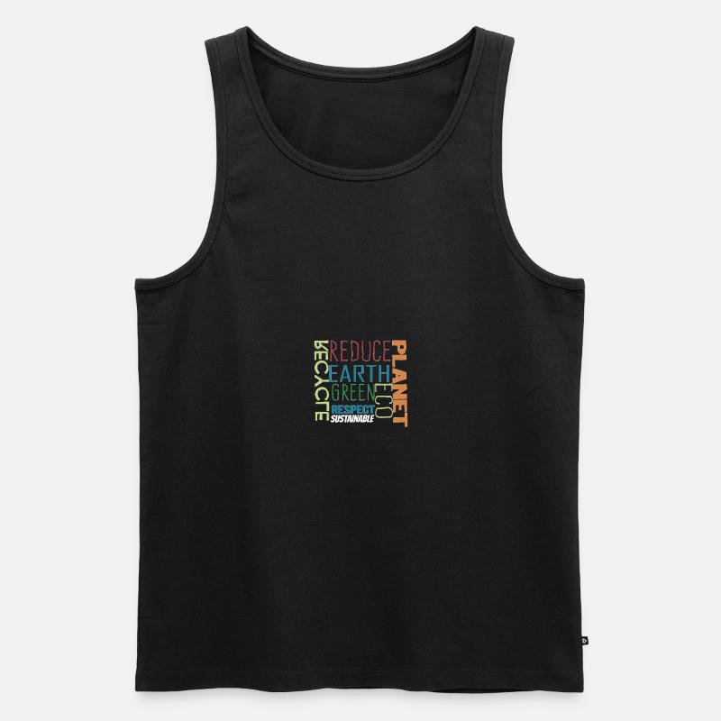 Nachhaltigkeit - Männer Premium Bio Tank Top - Schwarz