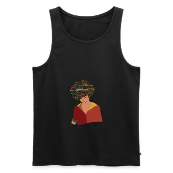 Juneteenth Black History Day Pride Gift - Men's Premium Organic Tank Top - black - Front - AI Model Male 178 light (178cm)