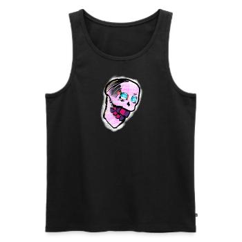 Calavera Skull Art - Men's Premium Organic Tank Top - black - Front - AI Model Male 178 light (178cm)