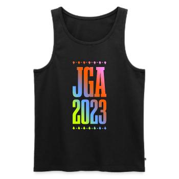 Jga 2023 Junggesellenabschied - Männer Premium Bio Tank Top - Schwarz - Vorne - Michal (187cm)