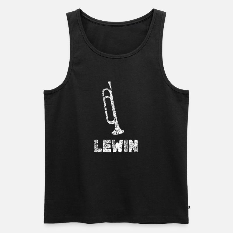 Blasmusik Lewin - Männer Premium Bio Tank Top - Schwarz