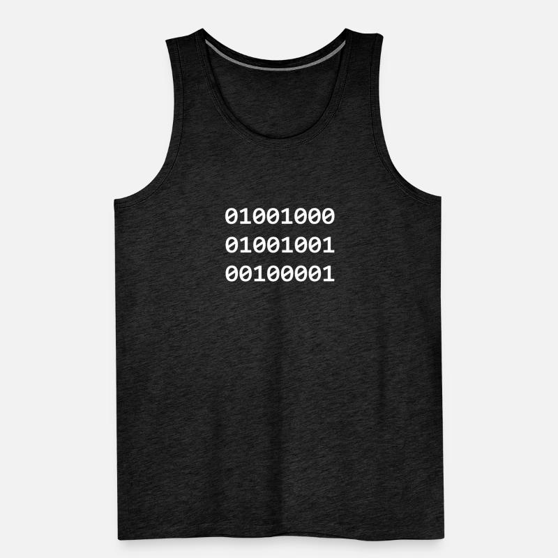 Hi Binary Programmierer grüßen sich so Männer Premium Bio Tank Top