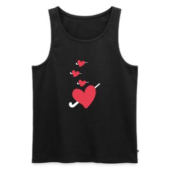 hockey sur gazon hockey hockey passion hockey sur gazon - Débardeur bio Premium Homme - noir - Devant - Michal (187cm)