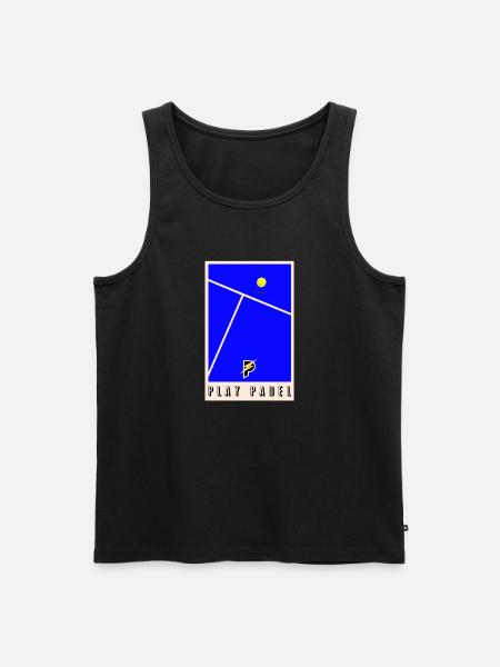 Padel - Cadeau voor Padel liefhebbers - Mannen Premium Bio Tanktop - zwart