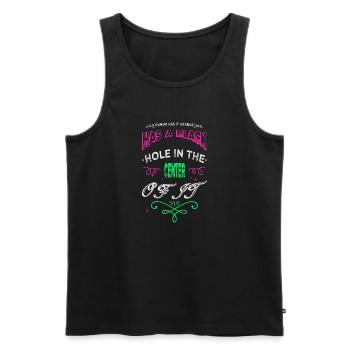 cool funny earth birthday birthday present - Men's Premium Organic Tank Top - black - Front - Michal (187cm)
