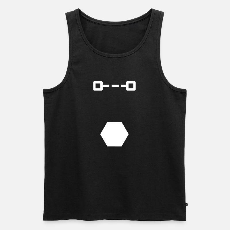 Shock - Männer Premium Bio Tank Top - Schwarz