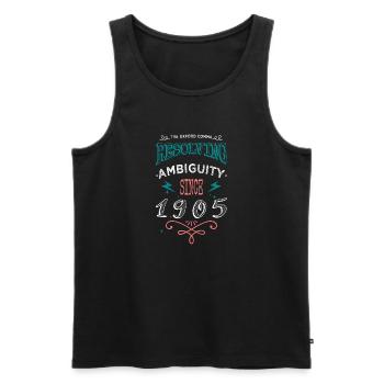 editor novelist school christmas contentwriter - Men's Premium Organic Tank Top - black - Front - Michal (187cm)