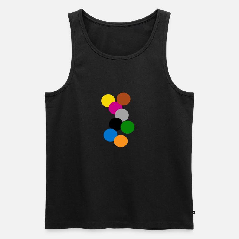 Ringe image16 - Männer Premium Bio Tank Top - Schwarz