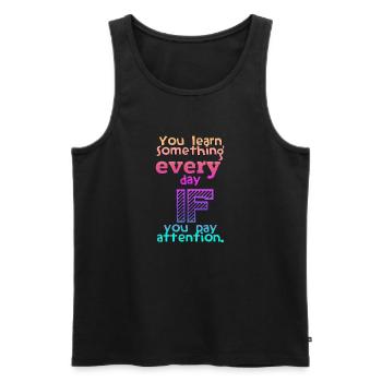 Abschlussfeier 2024 Abiturfeier - Männer Premium Bio Tank Top - Schwarz - Vorne - Michal (187cm)