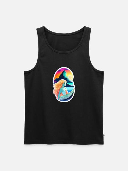 surf - hawaii - manga - Débardeur bio Premium Homme - noir