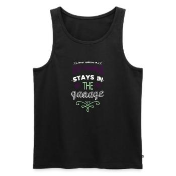 awesome baseballcoffeemug badass mechanic tshirts - Männer Premium Bio Tank Top - Schwarz - Vorne - AI Model Male 178 light (178cm)
