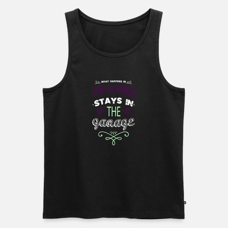 awesome baseballcoffeemug badass mechanic tshirts - Männer Premium Bio Tank Top - Schwarz