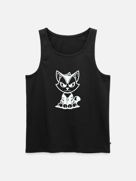 chat - Débardeur bio Premium Homme - noir