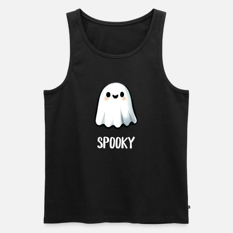 Süßer Geist spooky - Männer Premium Bio Tank Top - Schwarz