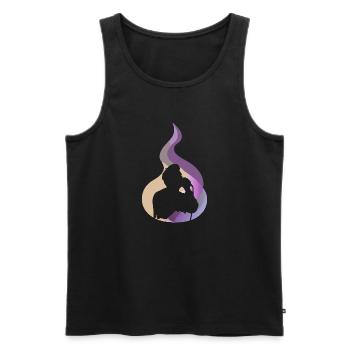 Karaoke Tenor Singing - Men's Premium Organic Tank Top - black - Front - Michal (187cm)