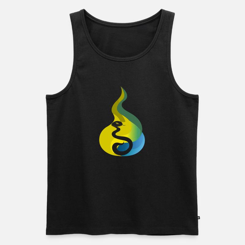 snake snake bite - Men's Premium Organic Tank Top - black