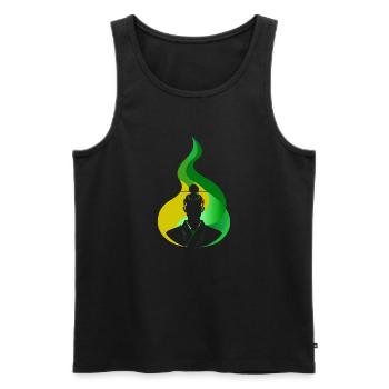 Épée de Judo Samouraï - Débardeur bio Premium Homme - noir - Devant - Michal (187cm)
