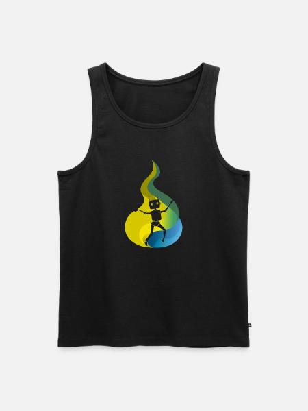 Robot Cyborg Robotics - Men's Premium Organic Tank Top - black