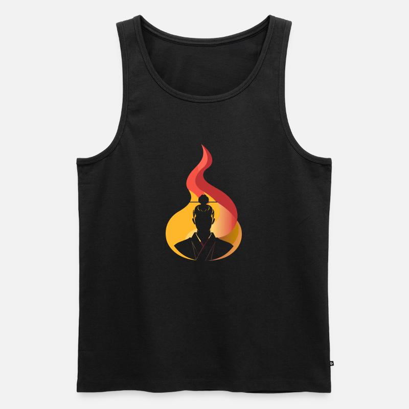 Ninja Samurai - Men's Premium Organic Tank Top - black