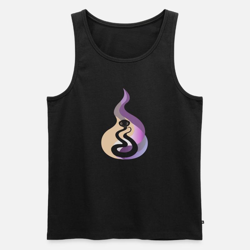 Schlangen Schlangenauge - Männer Premium Bio Tank Top - Schwarz