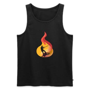 Wakeboarding Surfing - Men's Premium Organic Tank Top - black - Front - Michal (187cm)