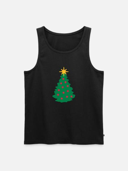 Christmas Tree - Men's Premium Organic Tank Top - black