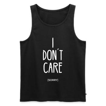 J’ai don ´ soins t Désolé sont énoncé disant je n’ - Débardeur bio Premium Homme - noir - Devant - Michal (187cm)