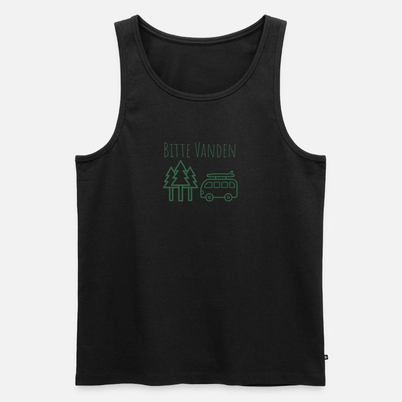 Bitte VANDEN am Wald - Männer Premium Bio Tank Top - undefined