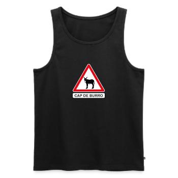 PANEL CAP DE BURRO - Männer Premium Bio Tank Top - Schwarz - Vorne - AI Model Male 178 light (178cm)