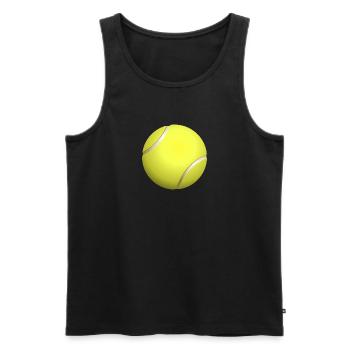 balle de tennis - Débardeur bio Premium Homme - noir - Devant - AI Model Male 178 light (178cm)