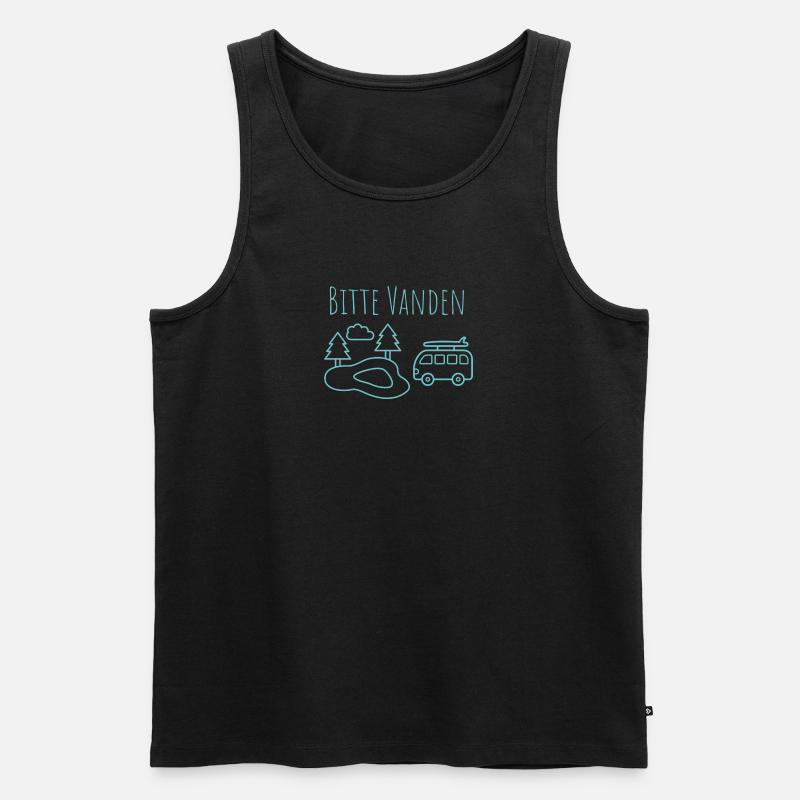 Bitte VANDEN am Teich - Männer Premium Bio Tank Top - undefined