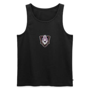 moto skull 3 - Men's Premium Organic Tank Top - black - Front - AI Model Male 178 light (178cm)