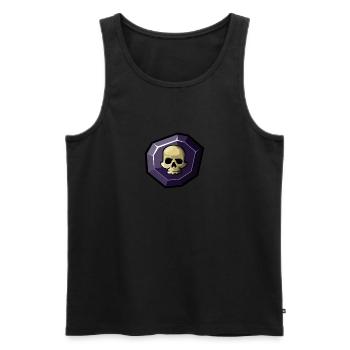 Element: Dark - Men's Premium Organic Tank Top - black - Front - AI Model Male 178 light (178cm)