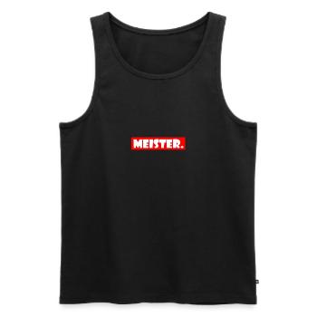 master - Men's Premium Organic Tank Top - black - Front - AI Model Male 178 light (178cm)