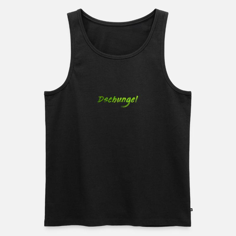 Dschungel - Männer Premium Bio Tank Top - Schwarz